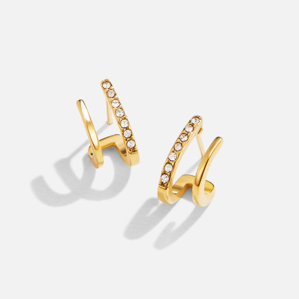 Aria Crystal Claw Earrings