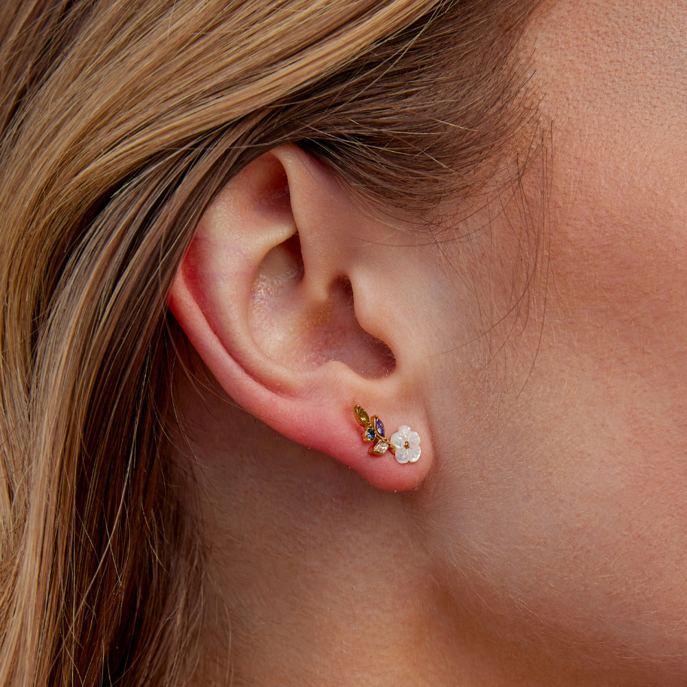 Flora Gem Bloom Earrings