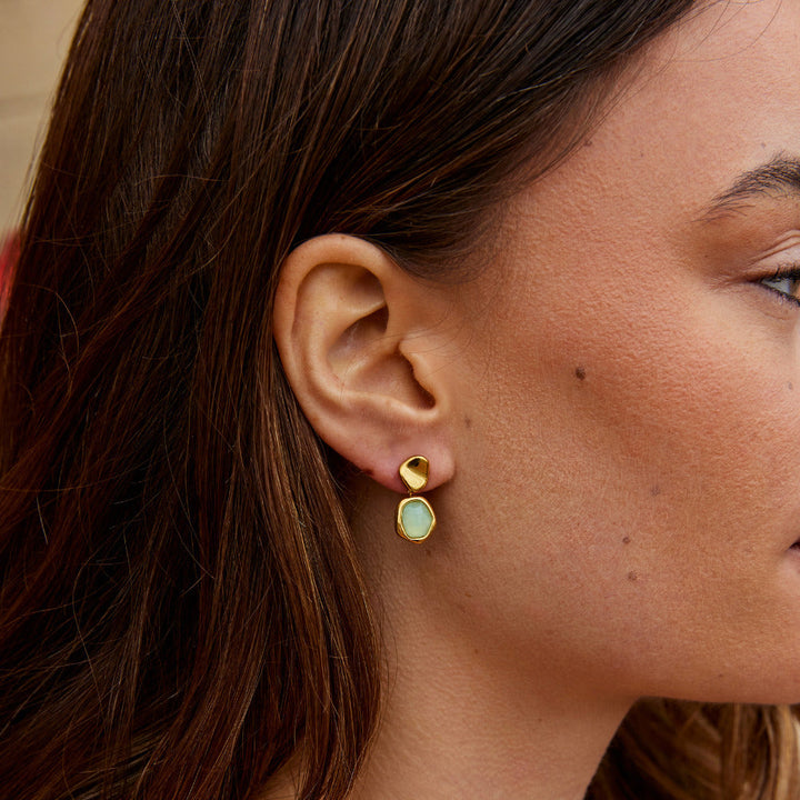 Luna Mist Drop Earrings