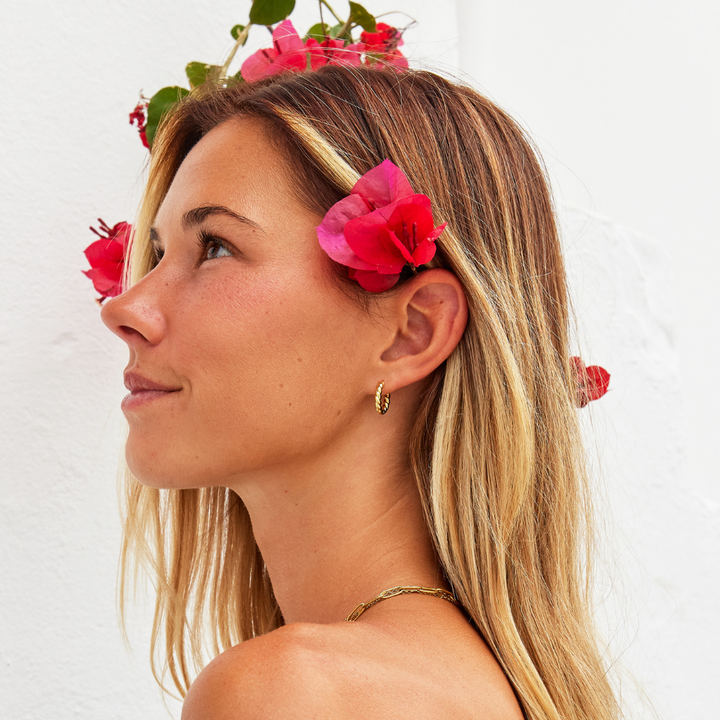 Elise Twisted Hoop Earrings