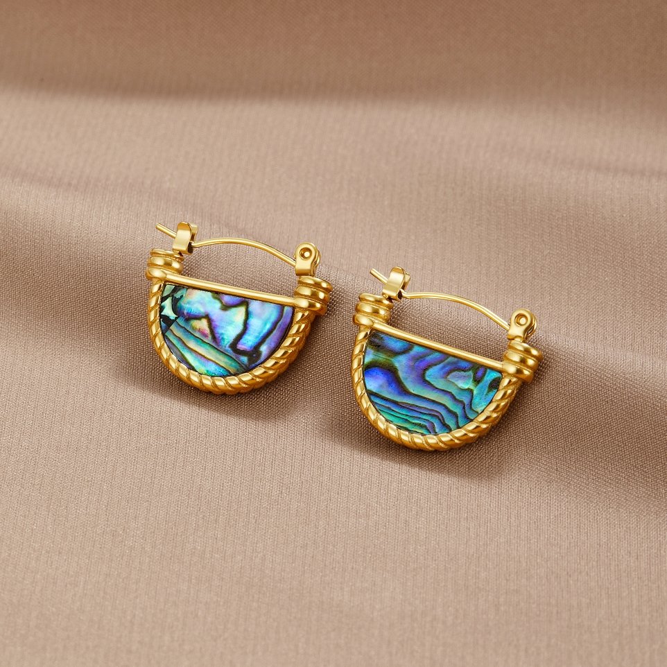 Elena Turquoise Shell Set