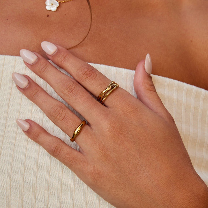 Aurora Twist Stack Ring