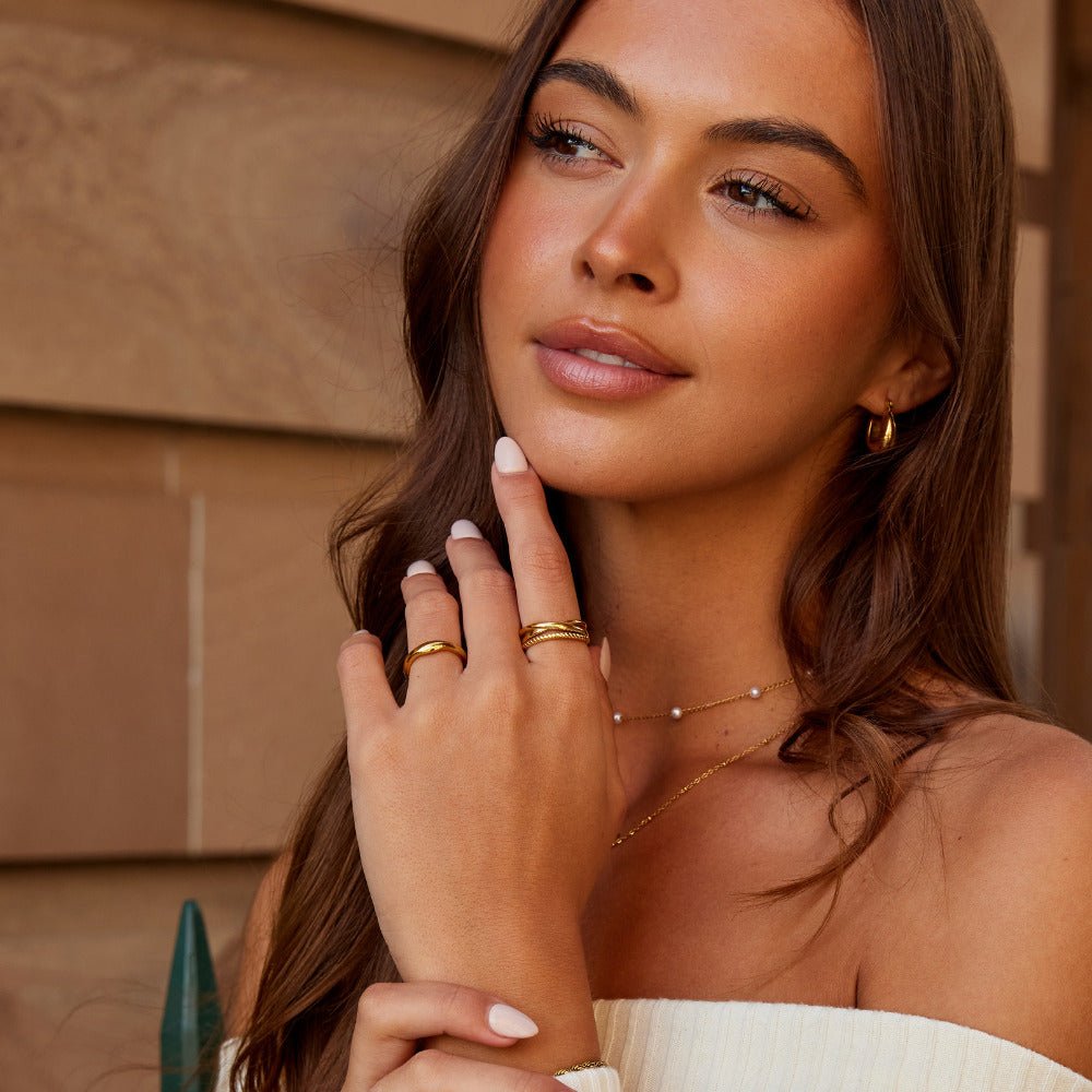 Aurora Twist Stack Ring