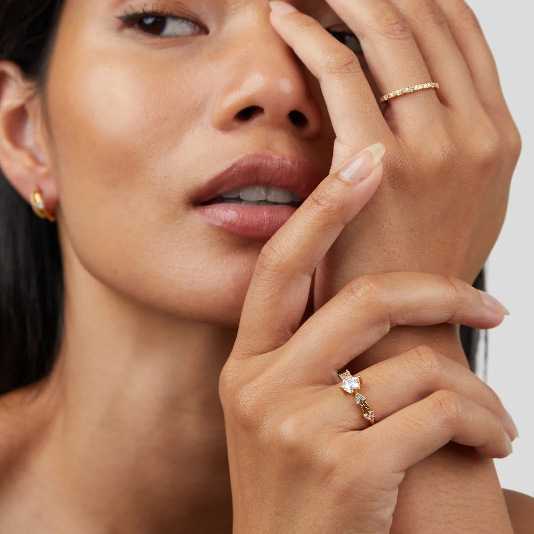 Lumière Crystal Band Ring
