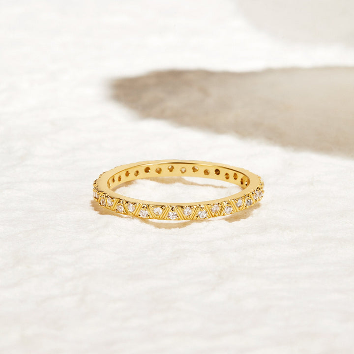 Lumière Crystal Band Ring