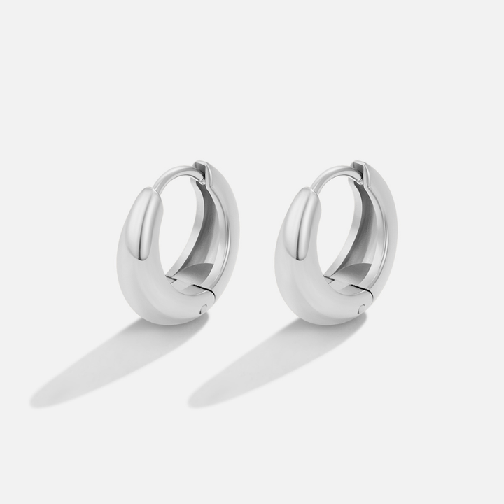 Colette Silver Hoop Earrings
