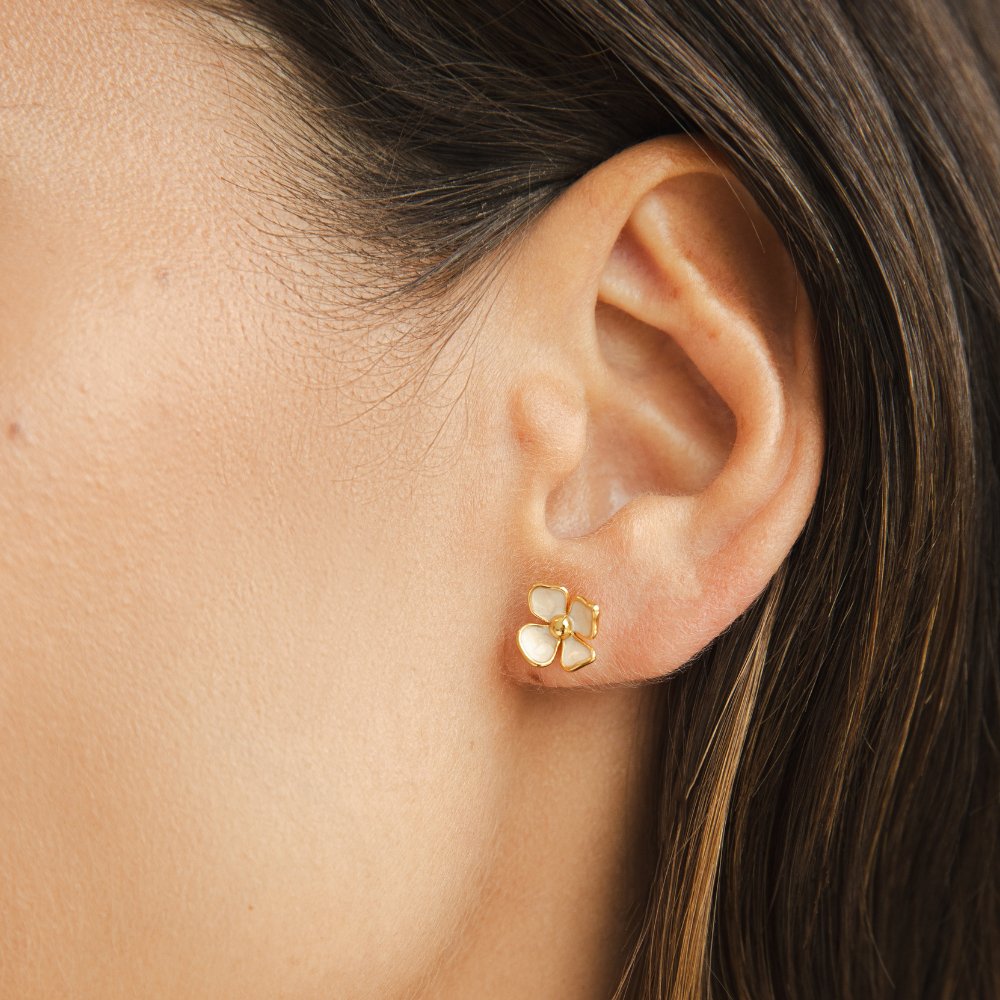 Camélia Floral Earrings