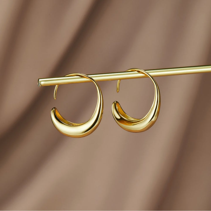 Isolde Crescent Hoop Earrings