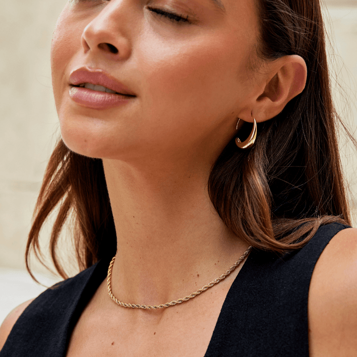 Isolde Crescent Hoop Earrings
