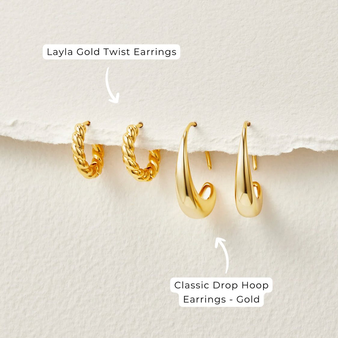 Isolde Crescent Hoop Earrings