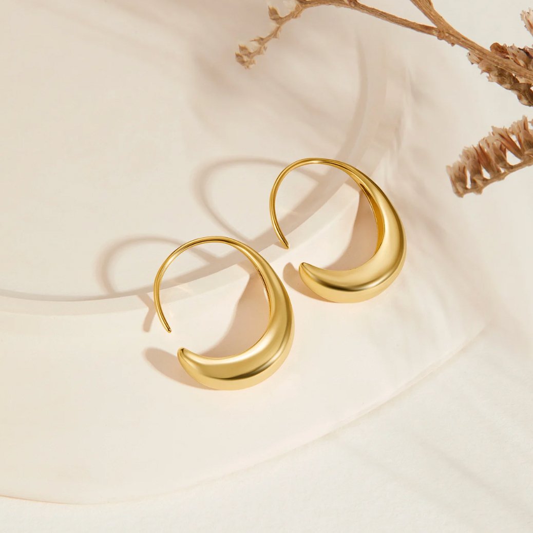 Isolde Crescent Hoop Earrings