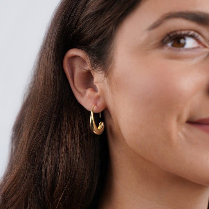 Isolde Crescent Hoop Earrings