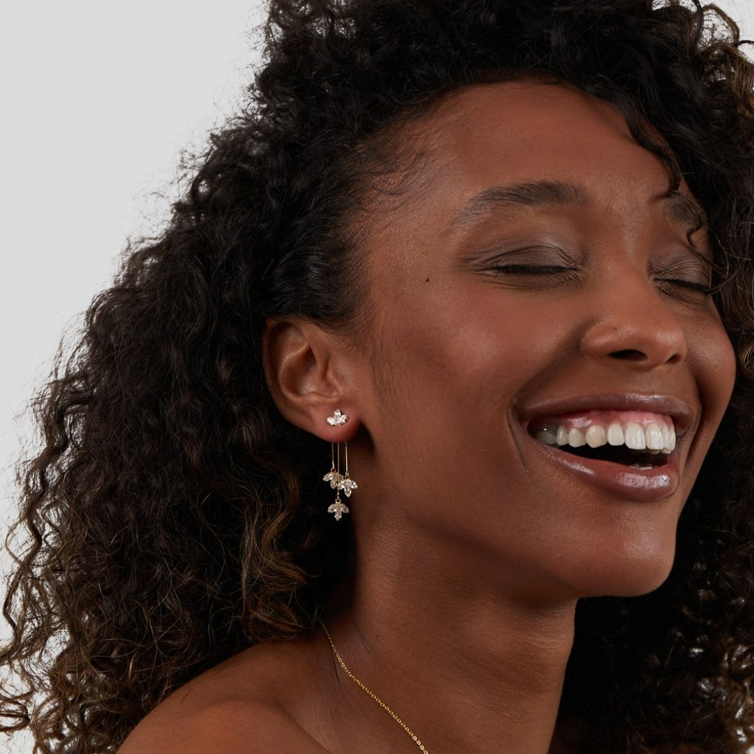 Celeste Lotus Waterfall Earrings