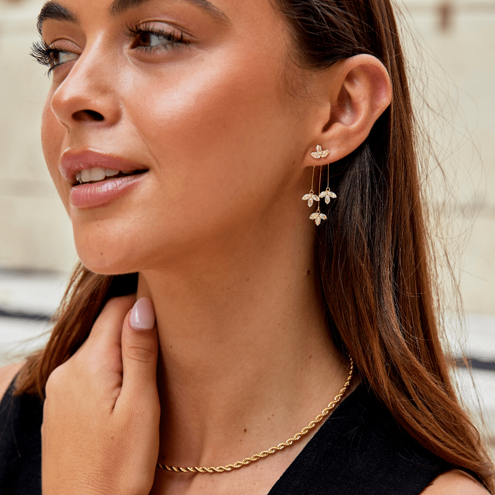 Celeste Lotus Waterfall Earrings