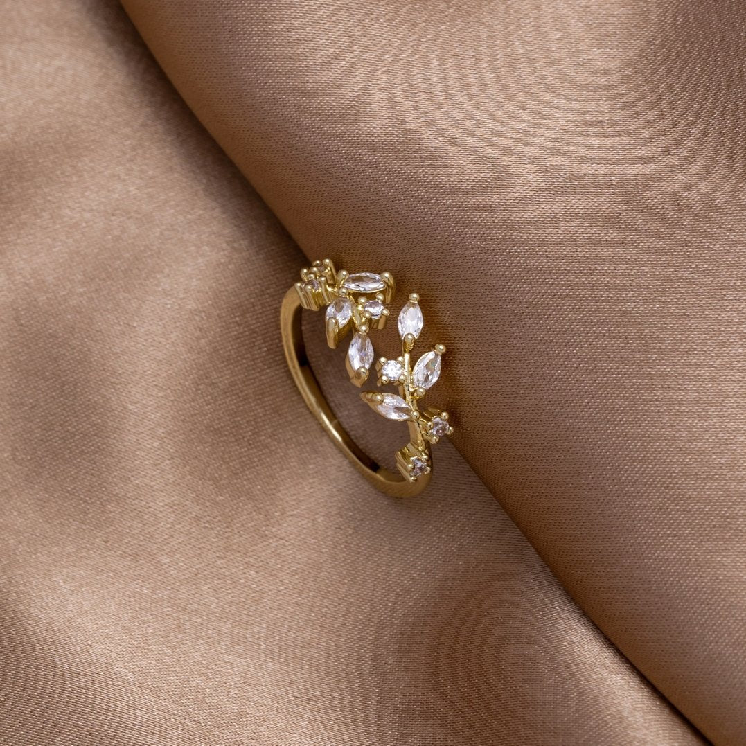 Celeste Crystal Vine Ring