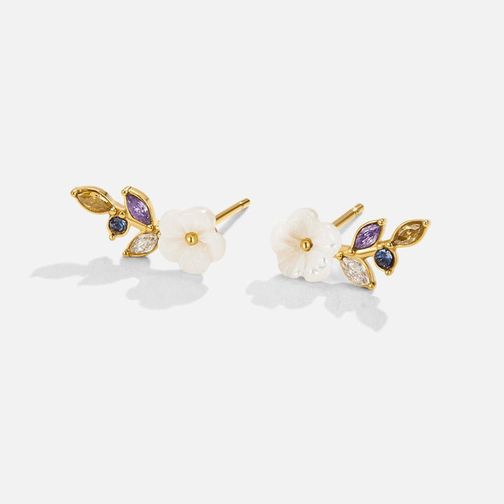 Flora Gem Bloom Earrings