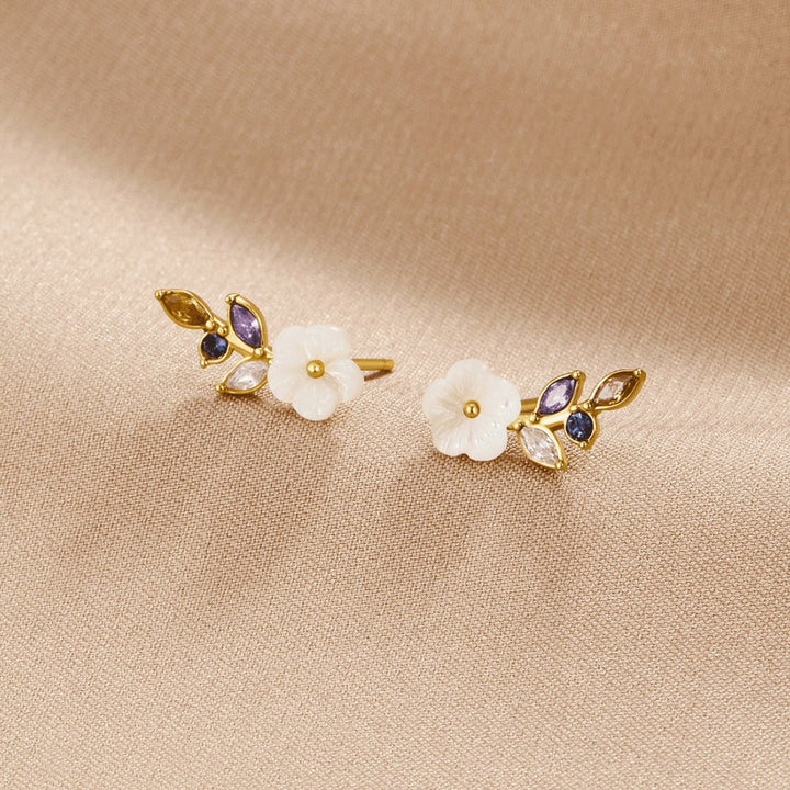 Flora Gem Bloom Earrings