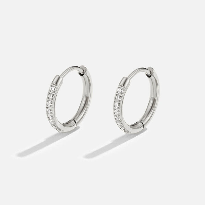 Elise Crystal Hoop Earrings