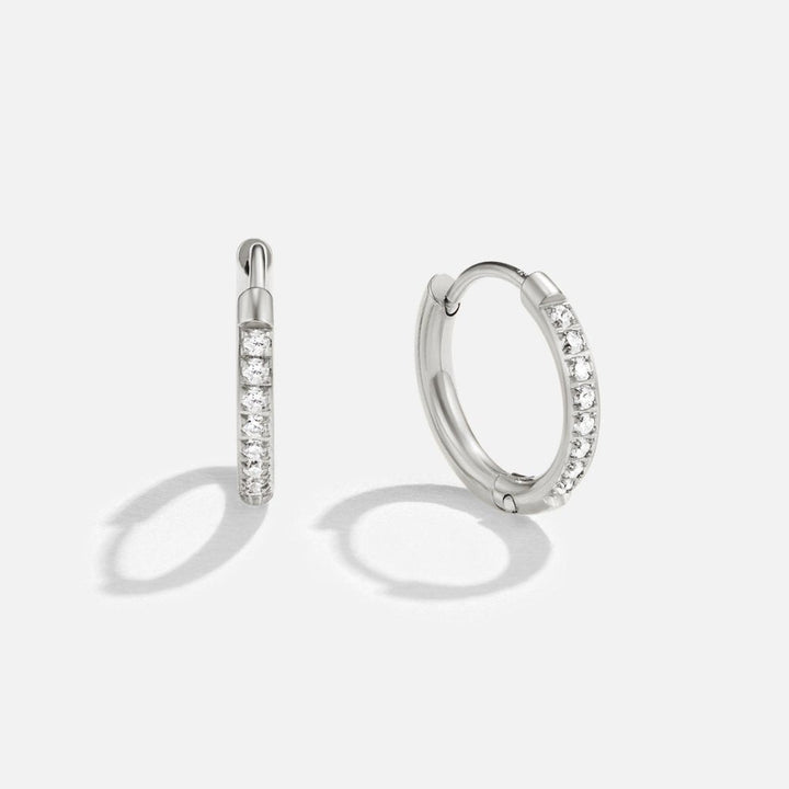 Elise Crystal Hoop Earrings