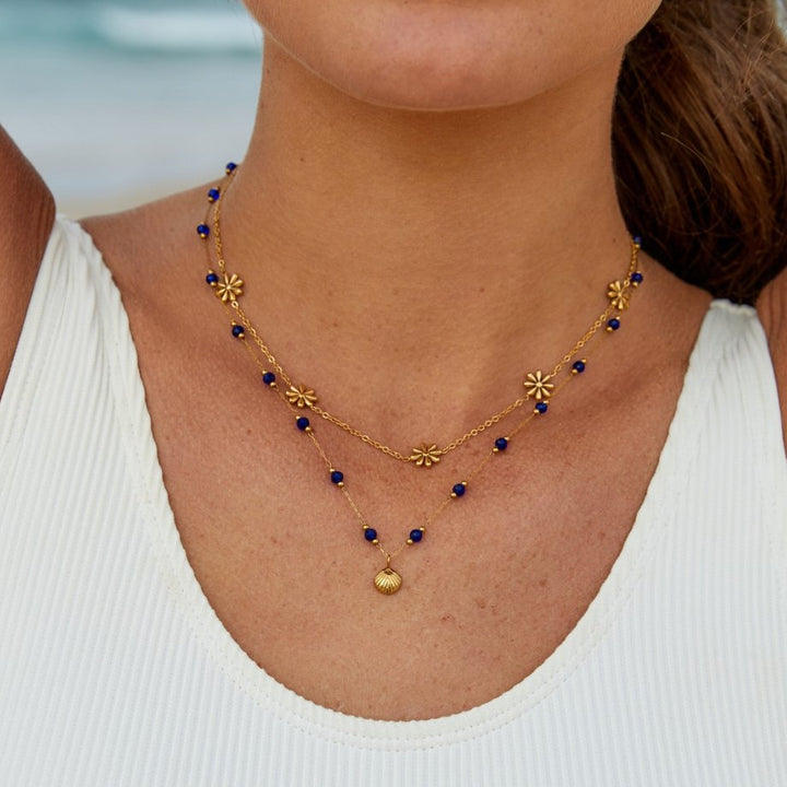 Fleurine Daisy Flower Necklace