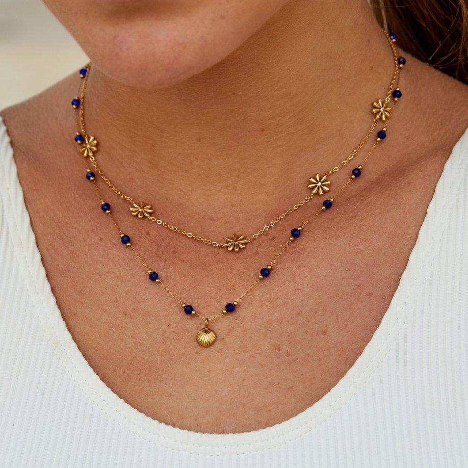 Fleurine Daisy Flower Necklace