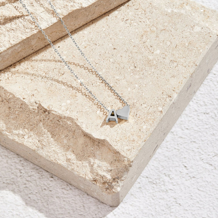 Adeline Initial Silver Necklace