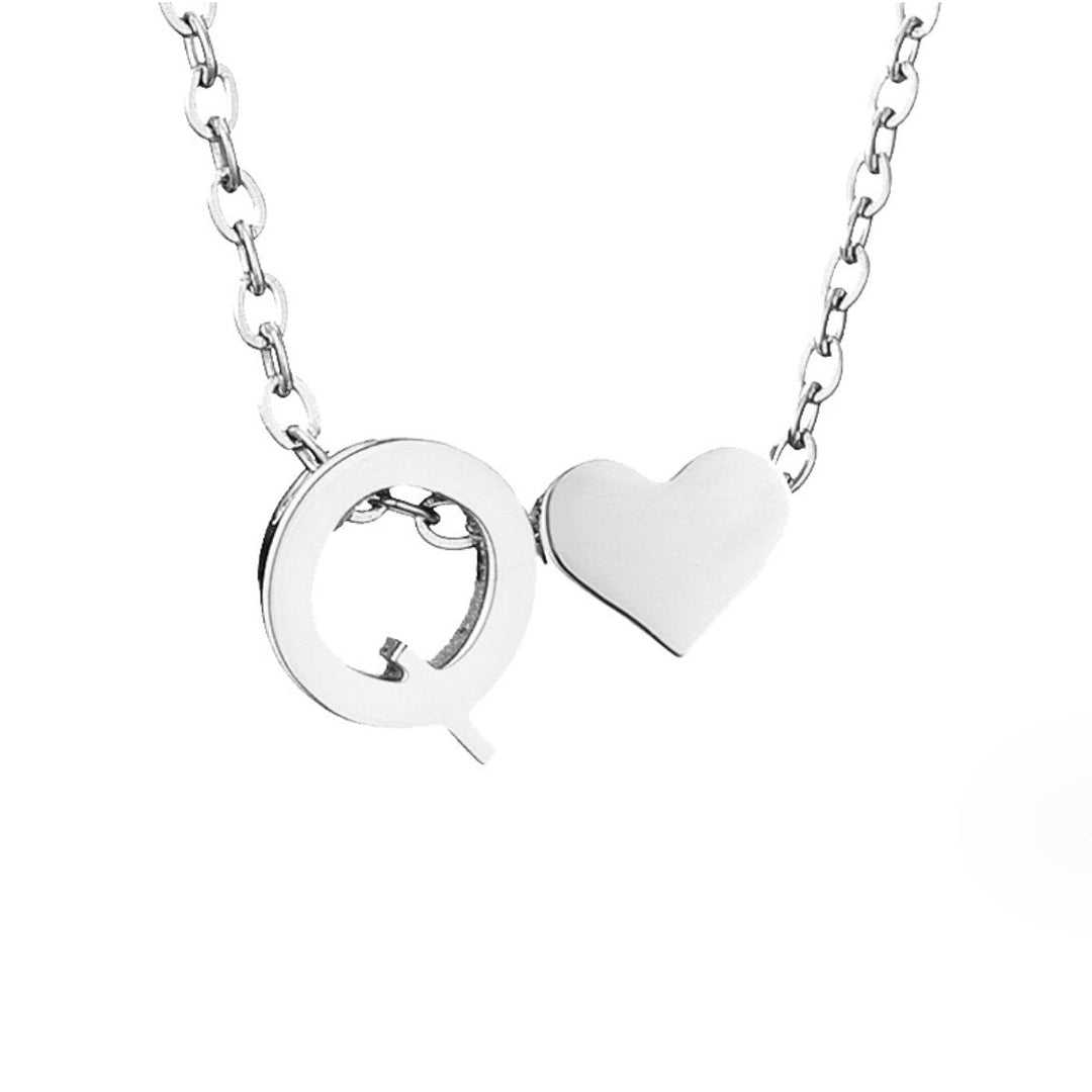Adeline Initial Silver Necklace