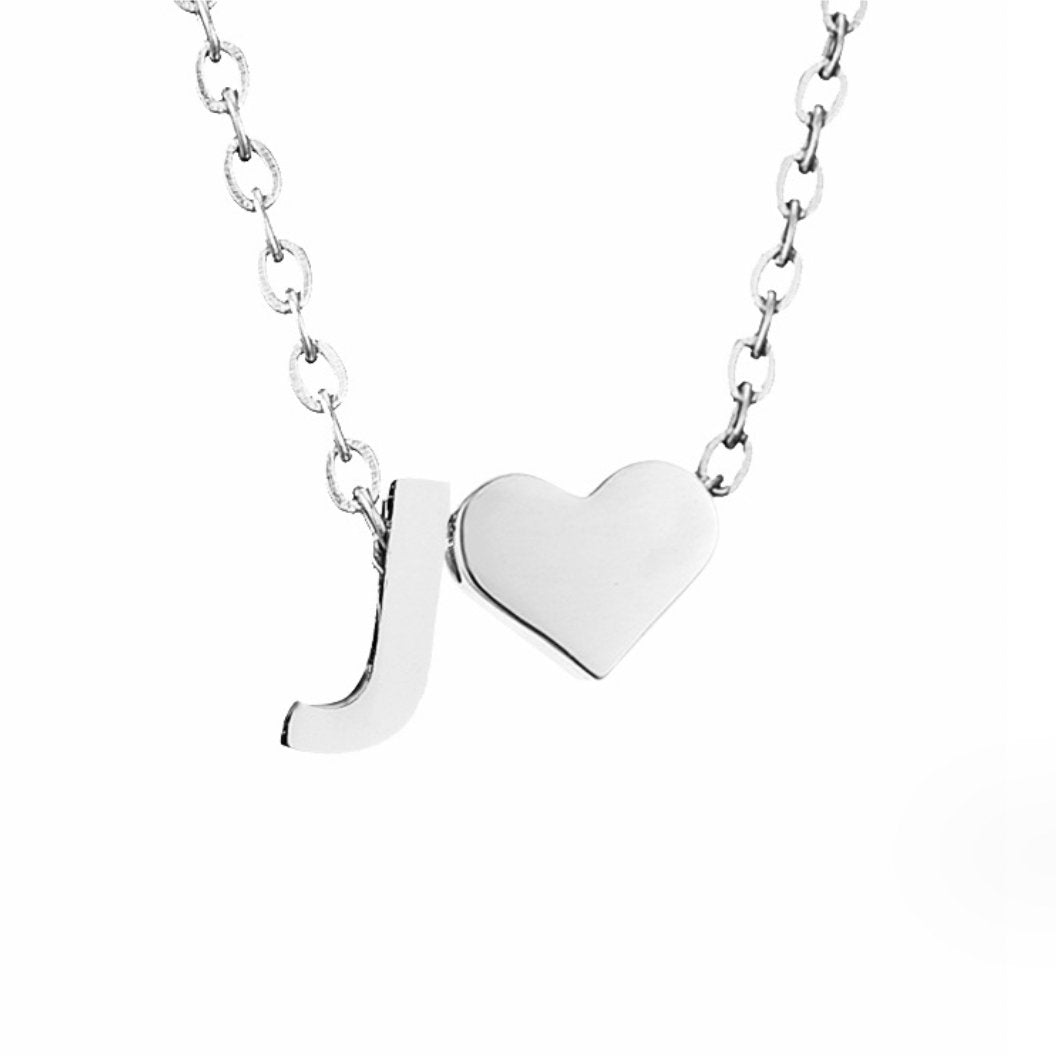Adeline Initial Silver Necklace