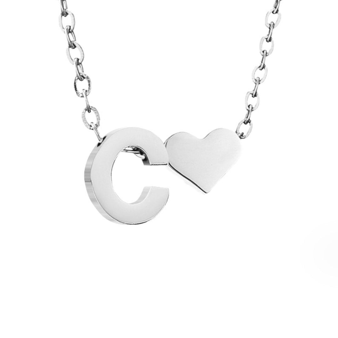 Adeline Initial Silver Necklace