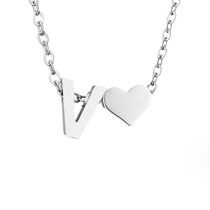 Adeline Initial Silver Necklace