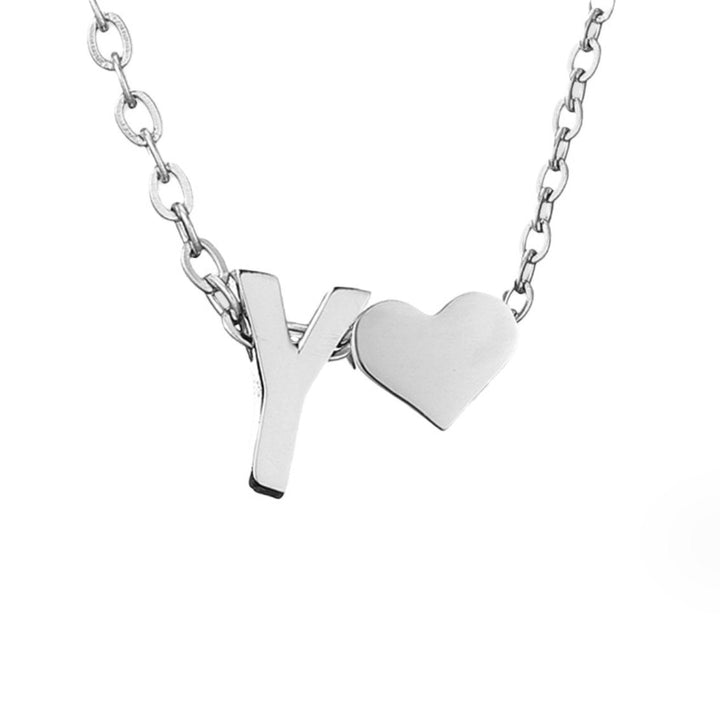 Adeline Initial Silver Necklace