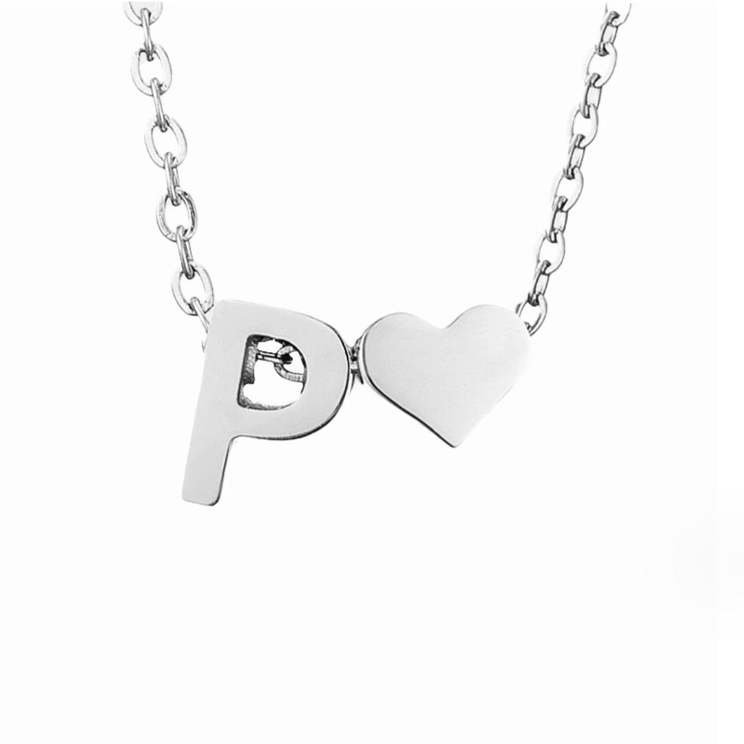 Adeline Initial Silver Necklace