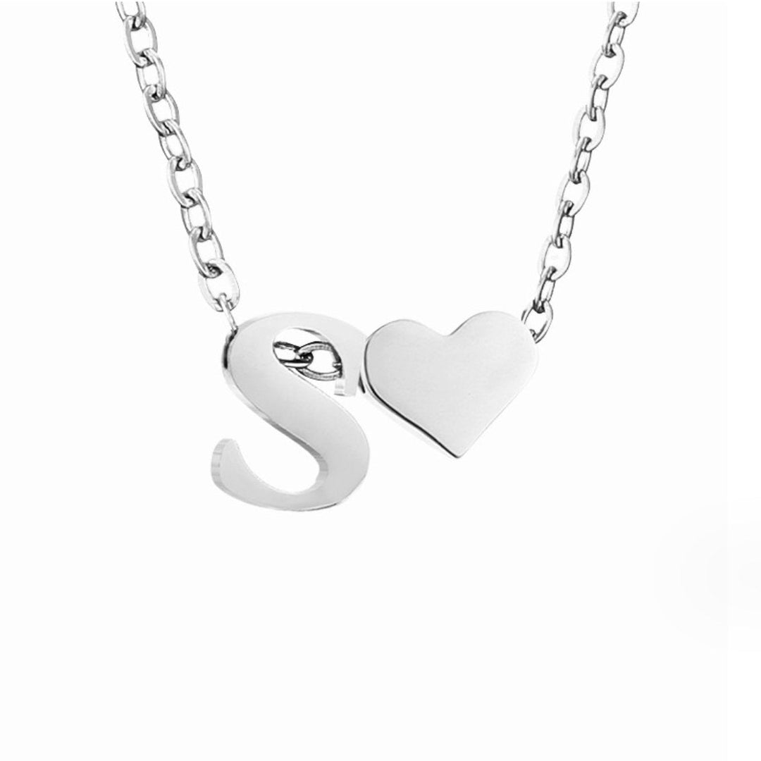 Adeline Initial Silver Necklace