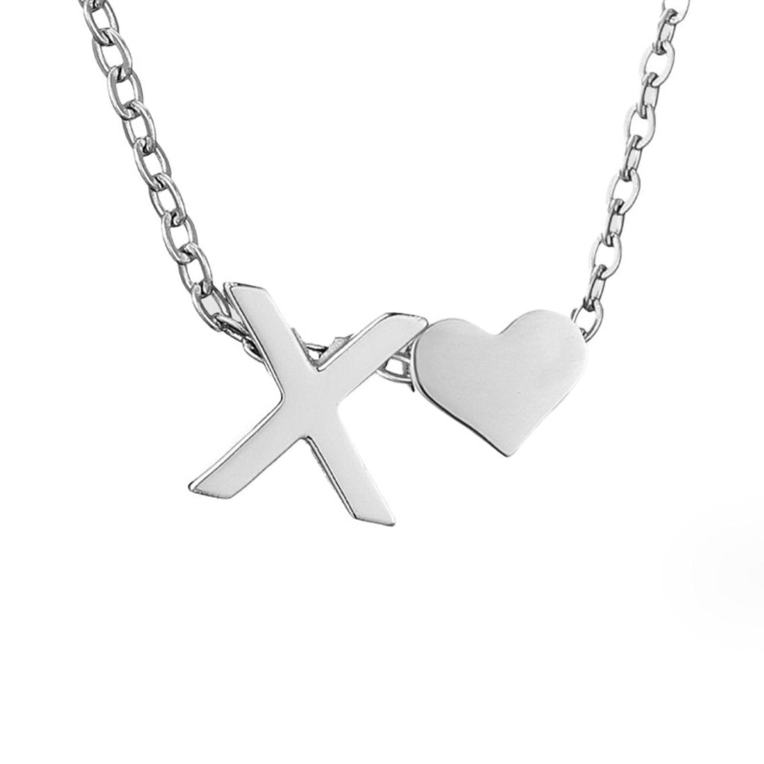 Adeline Initial Silver Necklace