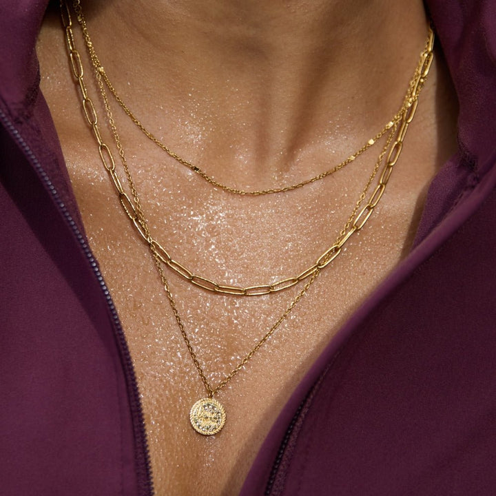 Gabrielle Coin Layered Necklace
