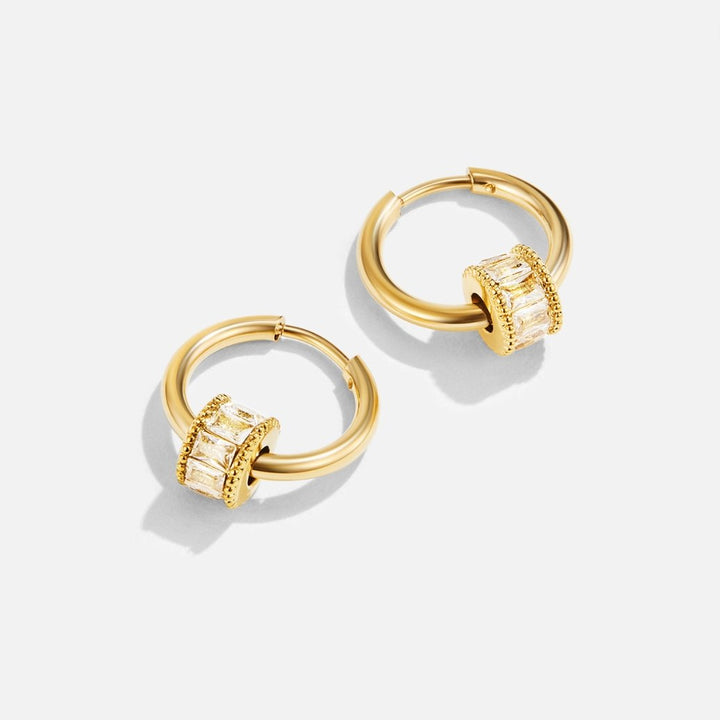 Giselle Crystal Hoop Earrings