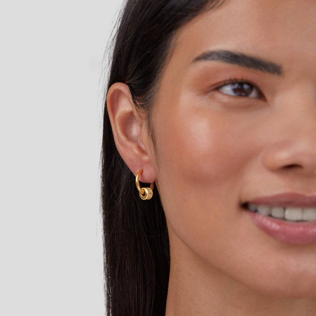 Giselle Crystal Hoop Earrings