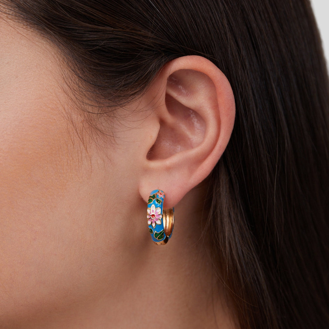 Elara Bloom Hoop Earrings