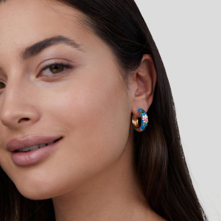 Elara Bloom Hoop Earrings