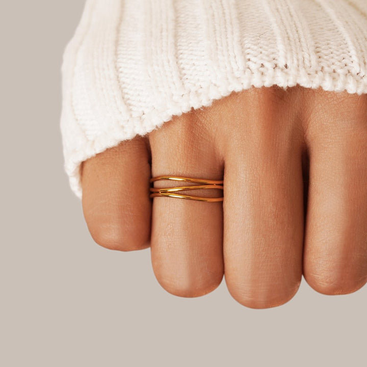 Aurelia Stacked Band Ring