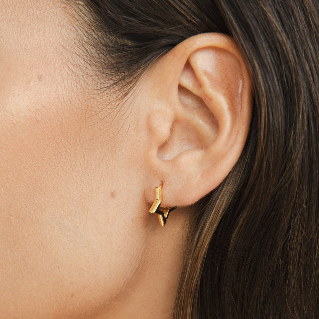 Noémie Star Hoop Earrings