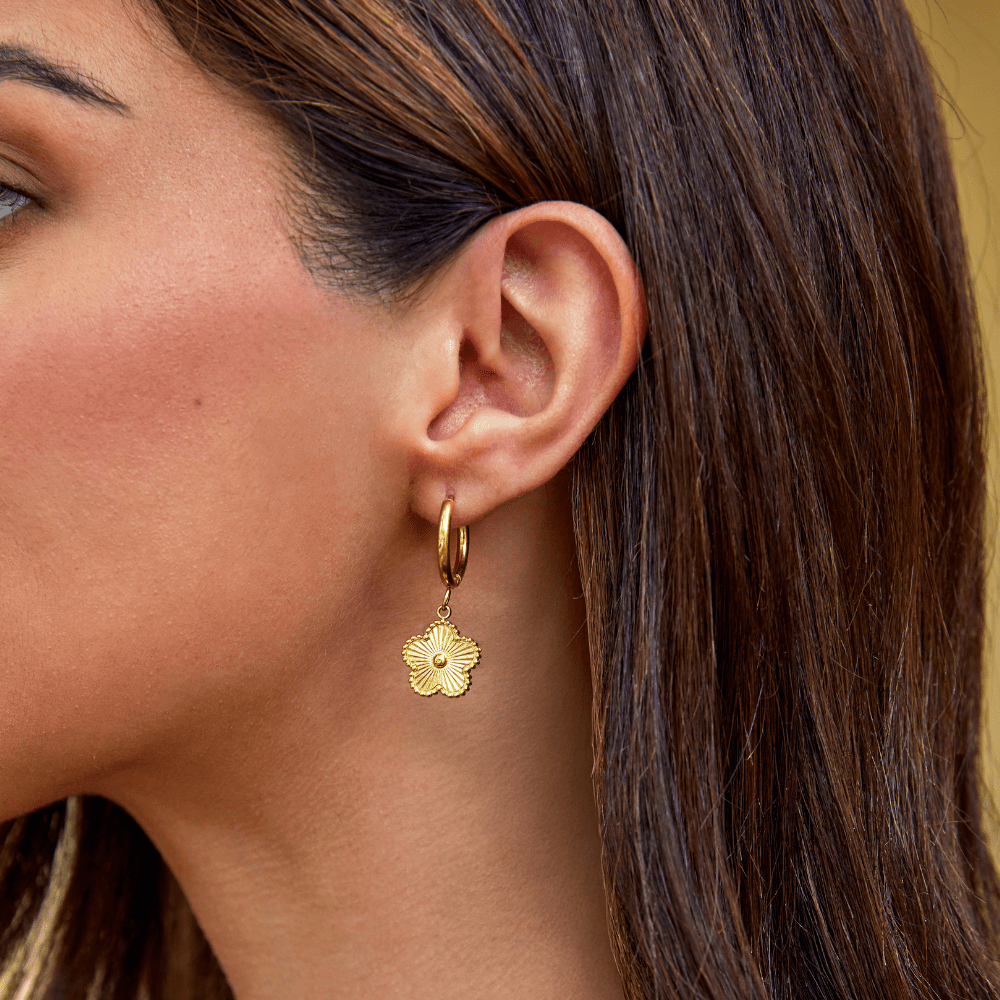 Rosalie Bloom Hoop Earrings