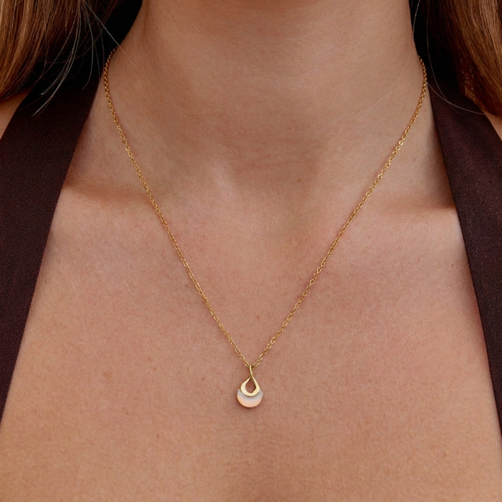 Celestine Opal Drop Necklace