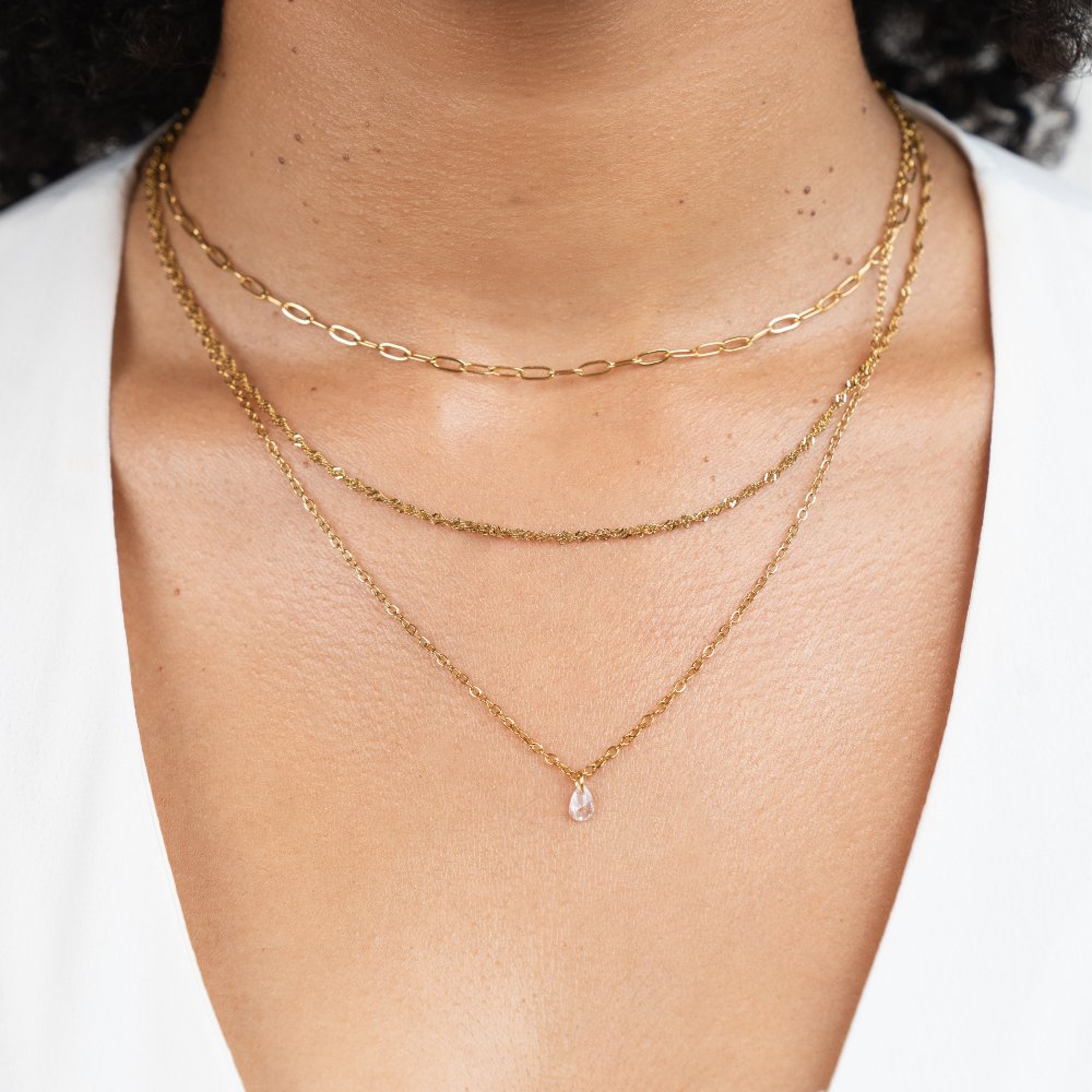 Isolde Triple Chain Necklace