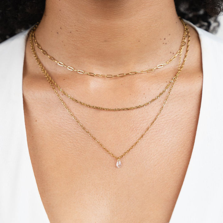 Isolde Triple Chain Necklace