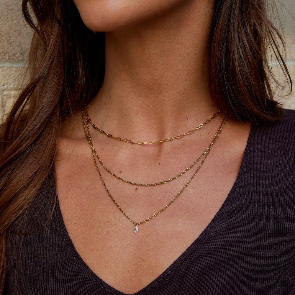 Isolde Triple Chain Necklace
