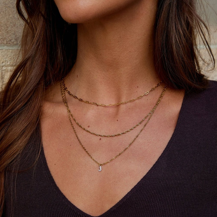 Isolde Triple Chain Necklace