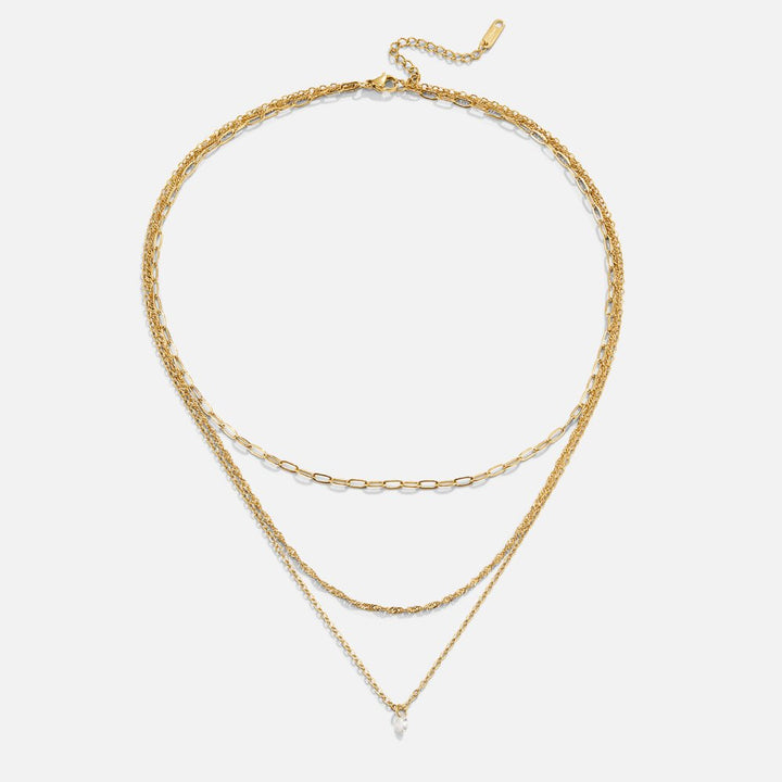 Isolde Triple Chain Necklace
