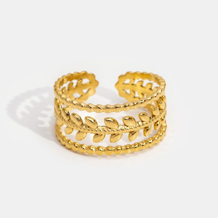 Aurelia Layered Gold Leaf Ring