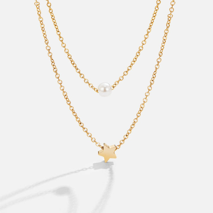 Elena Star & Pearl Necklace